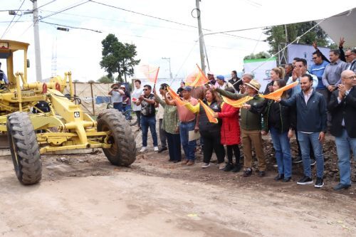 Inicia segunda etapa de pavimentación en avenida Universidad en Zinacantepec